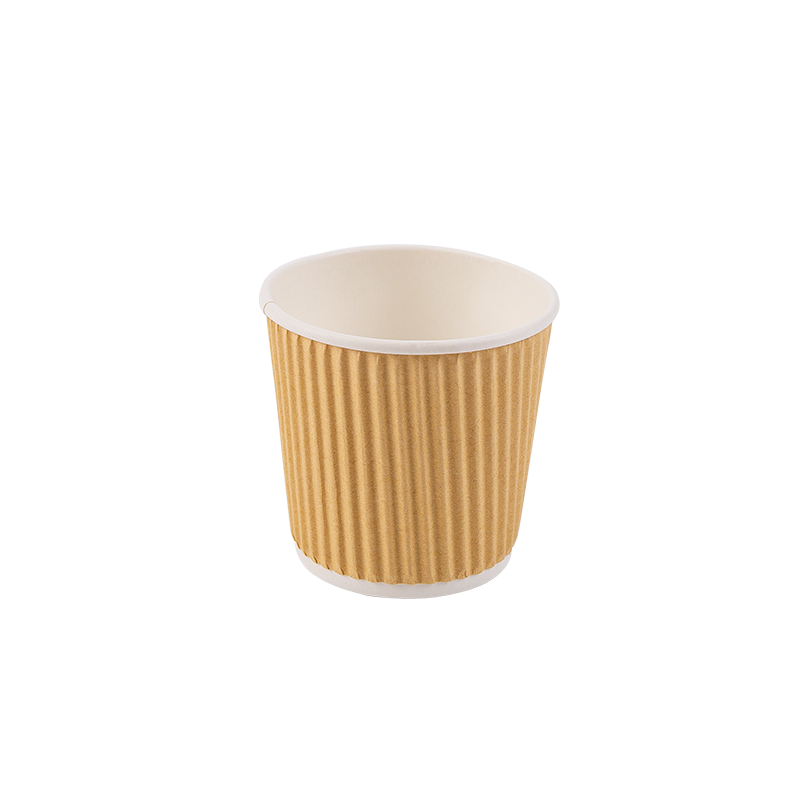 4oz biologisch abbaubare Einwegbecher aus Wellpappe