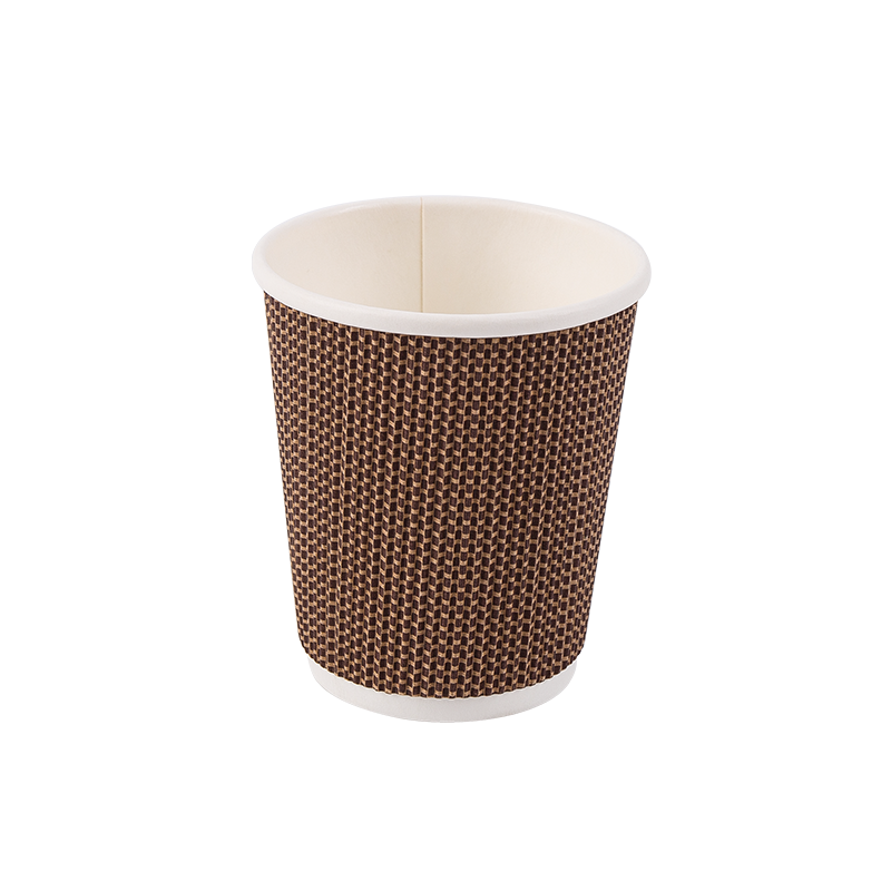 8oz biologisch abbaubare Einwegbecher aus Wellpappe