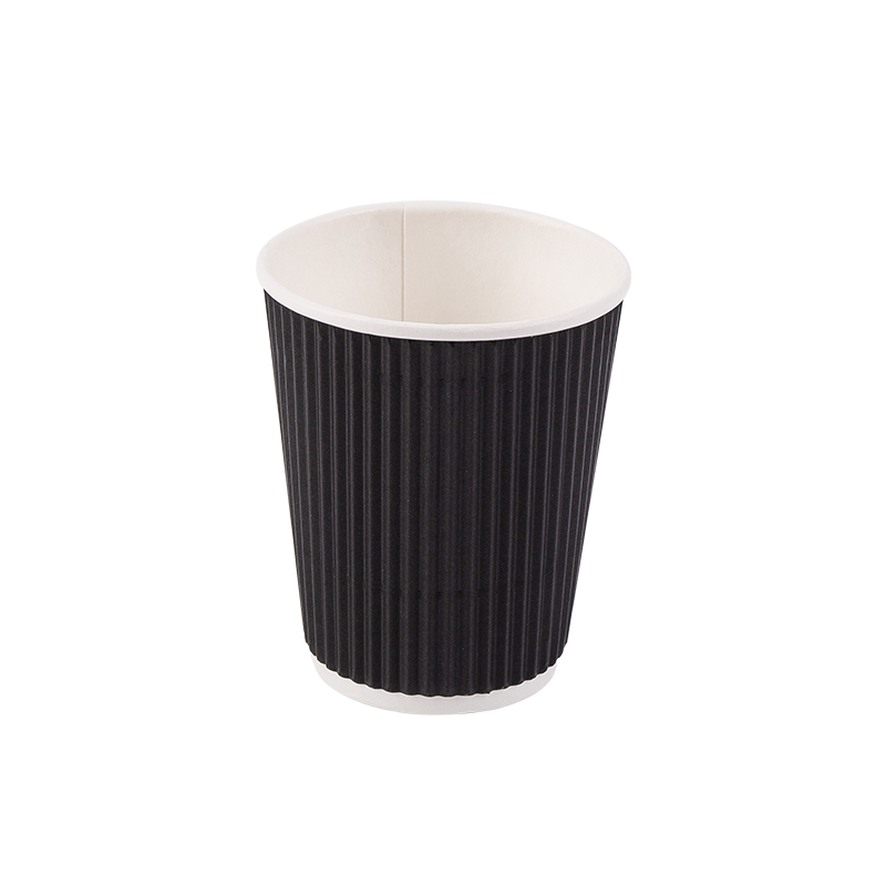 8oz biologisch abbaubare Einwegbecher aus Wellpappe