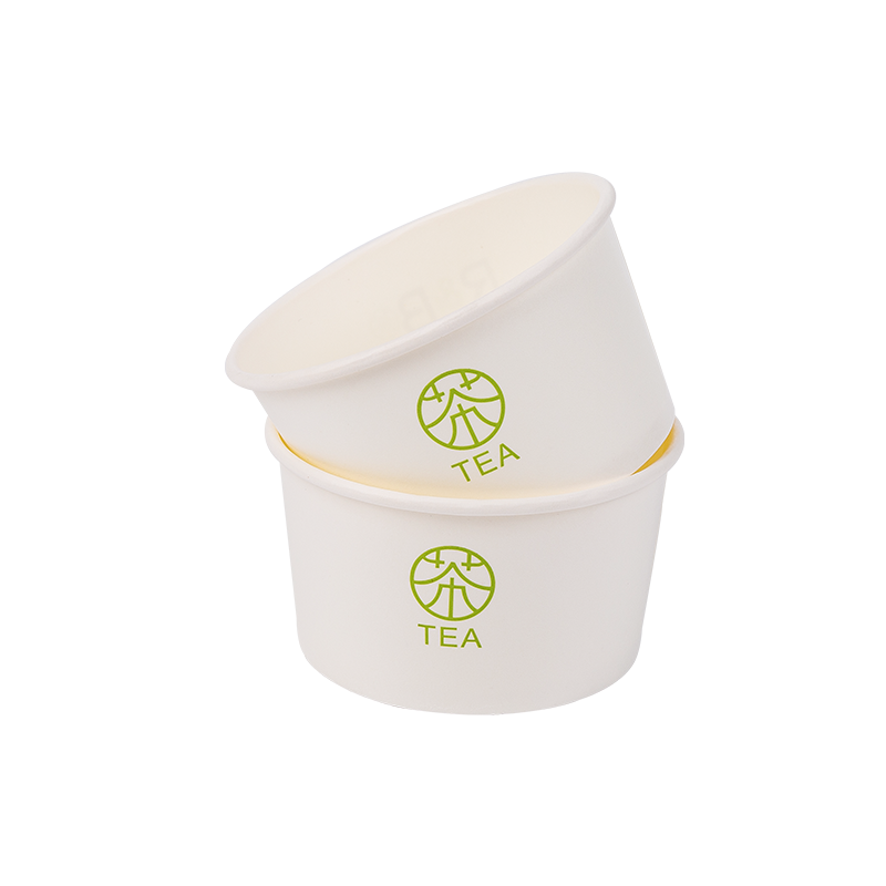 8oz Einweg-Eisbecher aus biologisch abbaubarem Papier