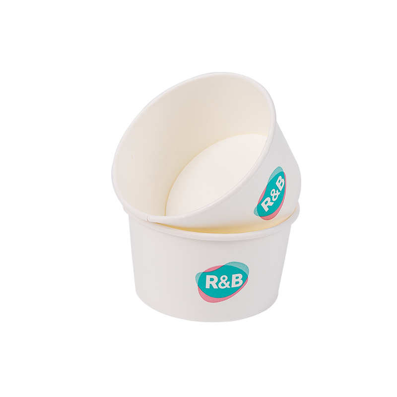 8oz Einweg-Eisbecher aus biologisch abbaubarem Papier