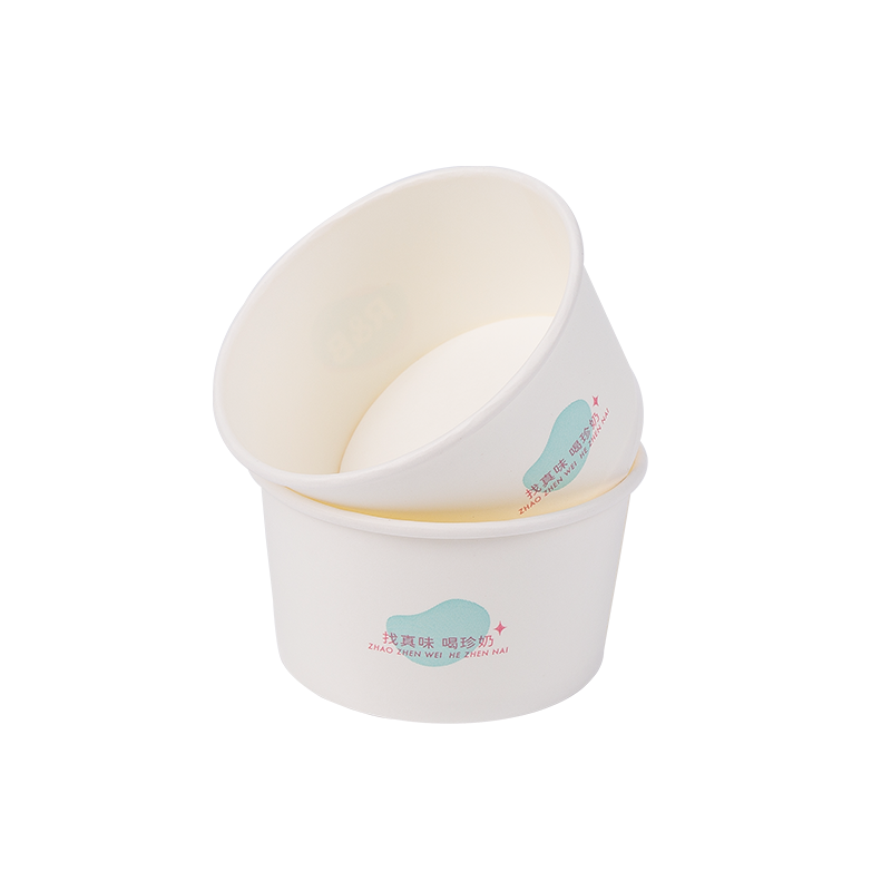 8oz Einweg-Eisbecher aus biologisch abbaubarem Papier