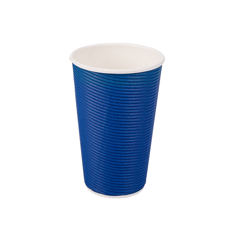 16oz biologisch abbaubare Einwegbecher aus Wellpappe