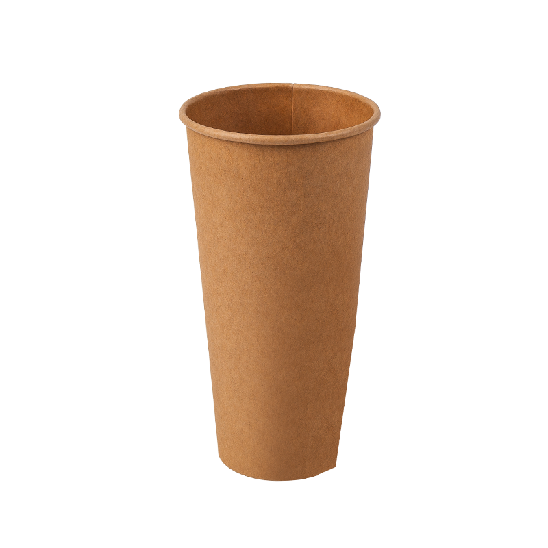 22oz biologisch abbaubarer, einschichtiger Einweg-Pappbecher