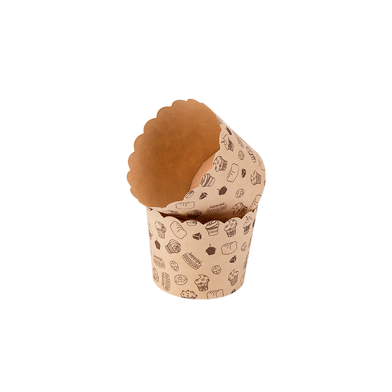 Kleine biologisch abbaubare Einweg-Kuchenbecher