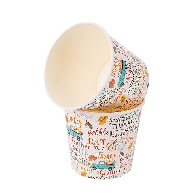 32-Unzen-Einweg-Eisbecher aus biologisch abbaubarem Papier