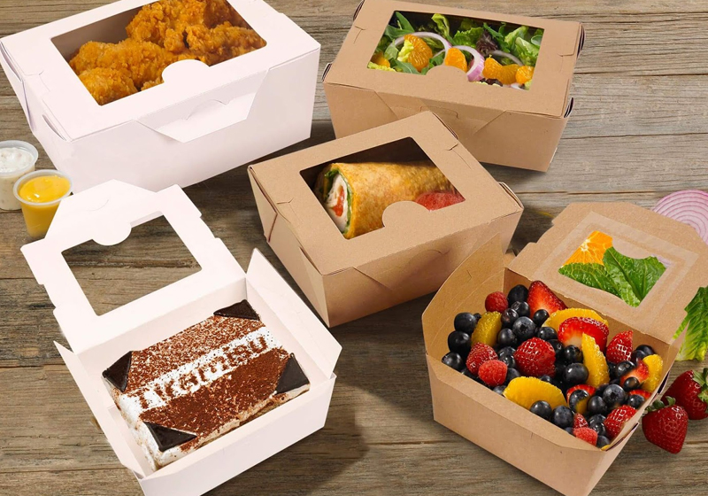 Biologisch abbaubare Einweg-Fast-Food-Papierbox