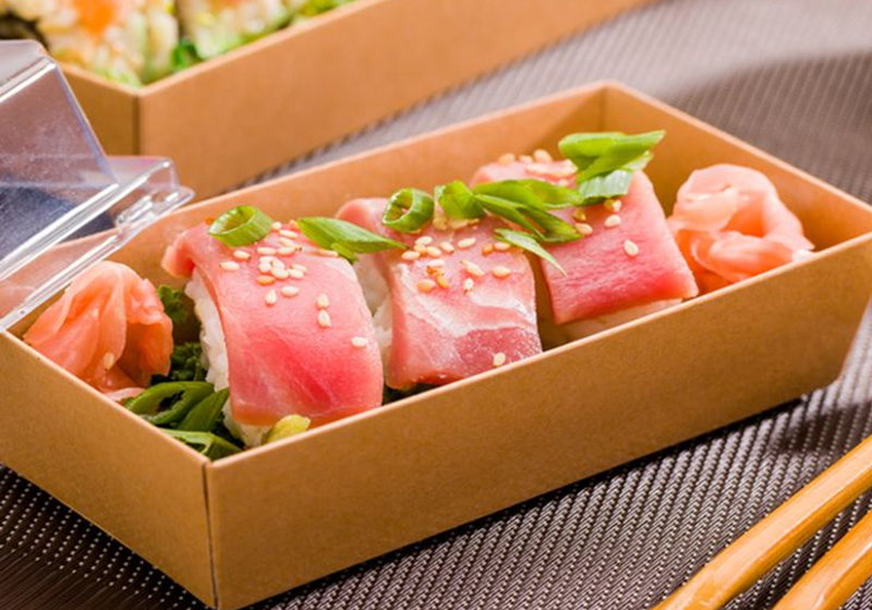 Biologisch abbaubare Einweg-Sushi-Papierbox